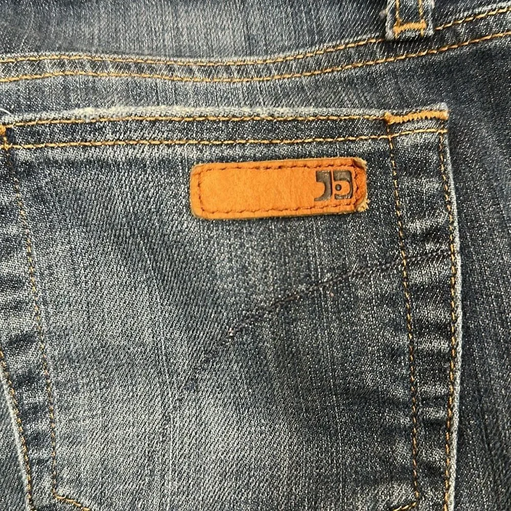 Joes Geordie Blue Medium Wash Denim Jean Stretch Casual Womens Shorts Size 28